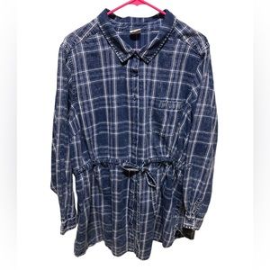d/C Jeans Plaid Tunic Dress